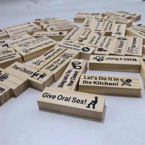 Couple Game Night Intimacy Block Tower Jenga Game Valentine Tumbling Tower Stacking Blocks Game Party Interactive Games
