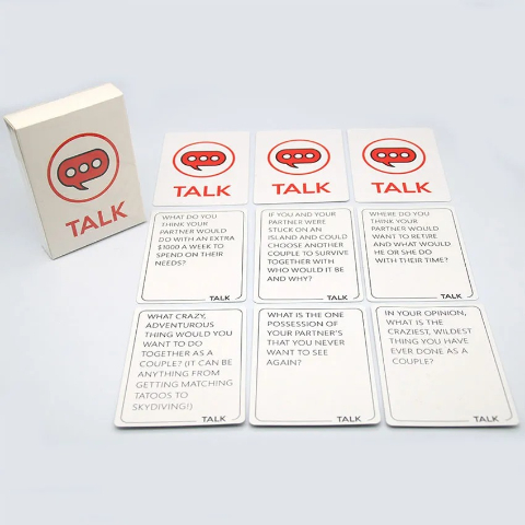 Talk Flirt Dare Couples Card Game – Romantic Date Night Conversation Starters, Fun Relationship & Party Game for Couples, Anniversary & Valentine’s Gift