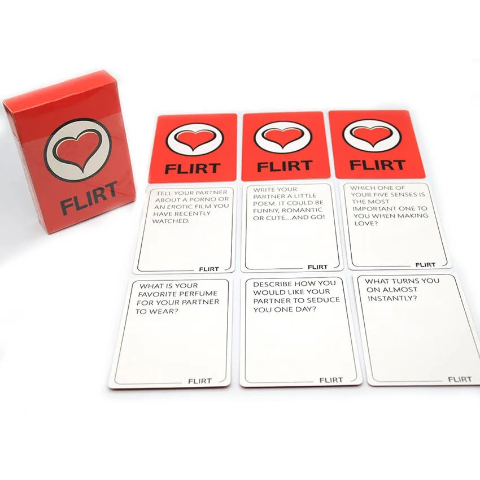 Talk Flirt Dare Couples Card Game – Romantic Date Night Conversation Starters, Fun Relationship & Party Game for Couples, Anniversary & Valentine’s Gift