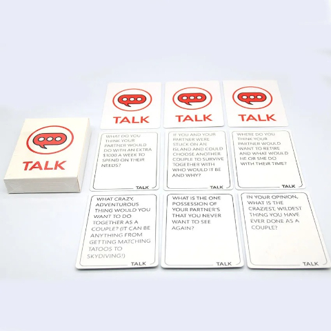 Talk Flirt Dare Couples Card Game – Romantic Date Night Conversation Starters, Fun Relationship & Party Game for Couples, Anniversary & Valentine’s Gift